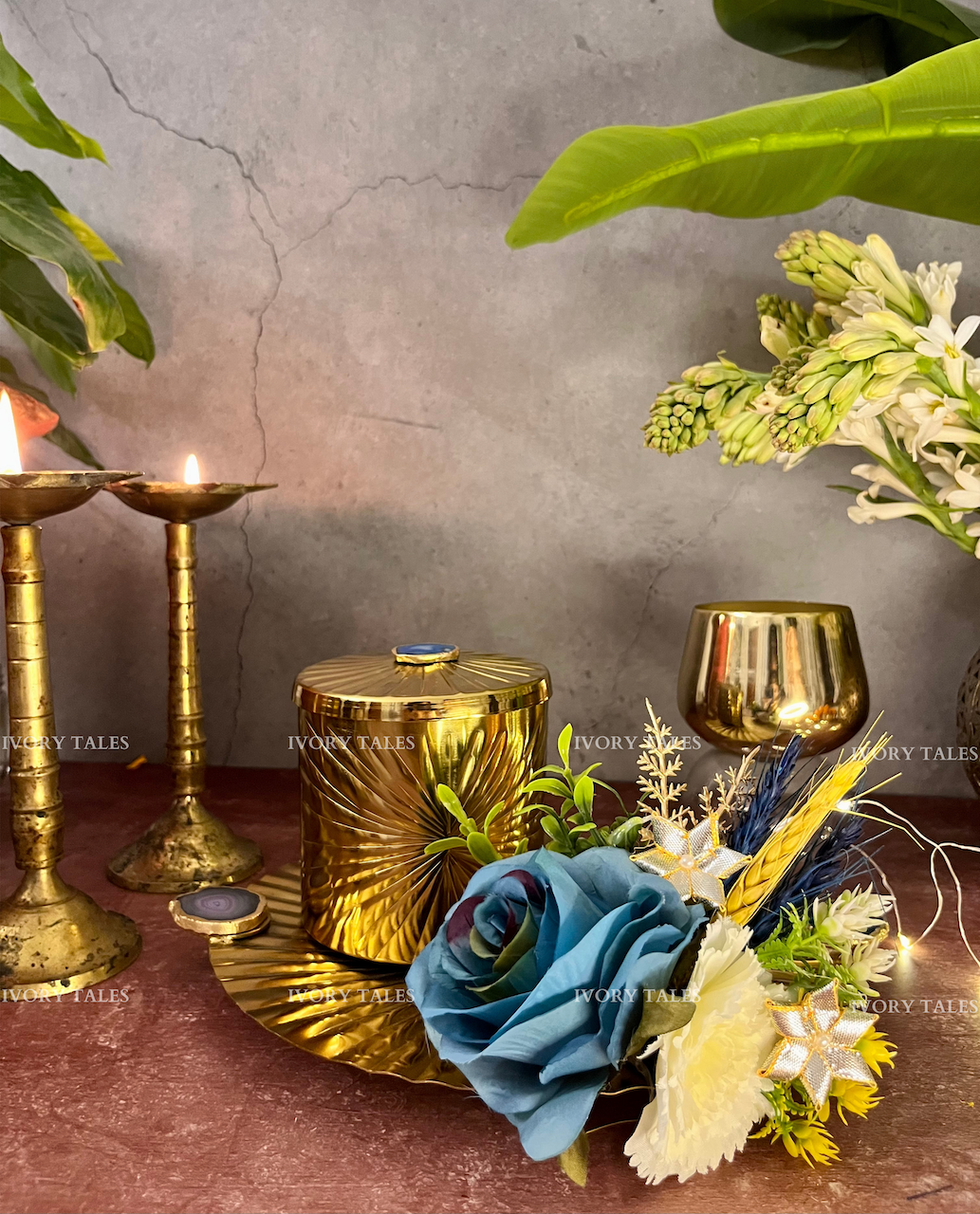 Embedded Gold Platter