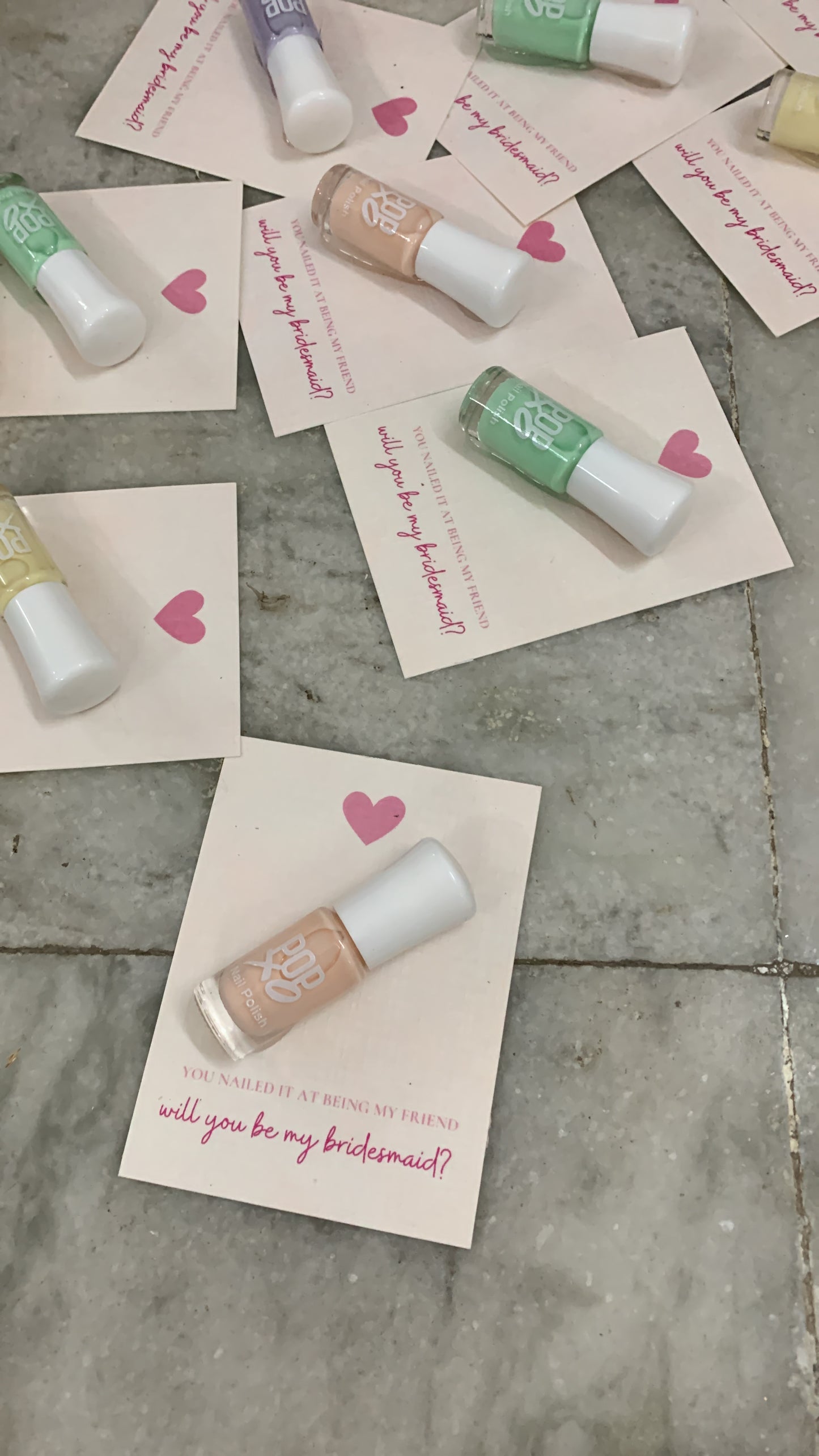 Mini Nail Paint Pun Card