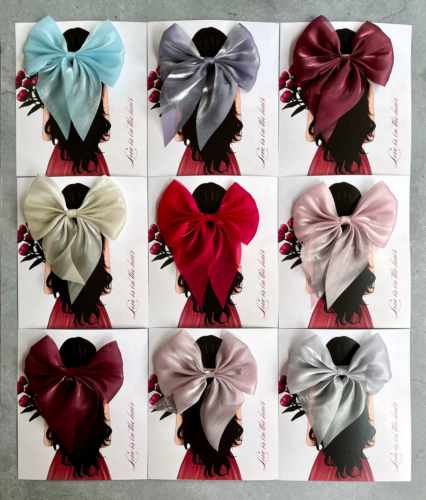 Hair Bow on a Customised Card